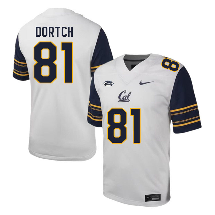 Men #81 Marquez Dortch California Golden Bears ACC Conference College Football Jerseys Stitched Sale